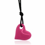 Watermelon Pink Heart Necklace